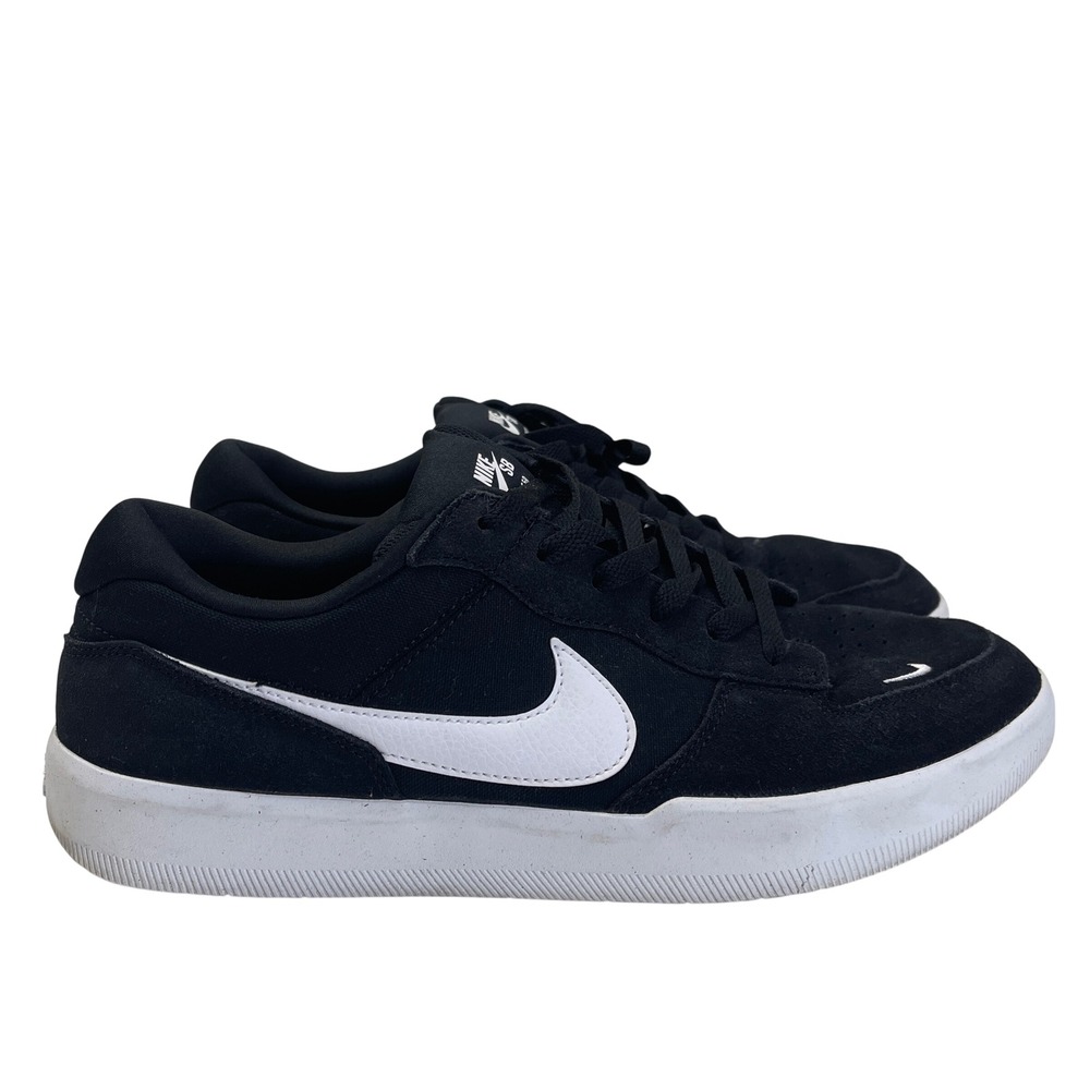 Nike SB Force 58 Shoes Mens 11.5 Black White Skateboarding Sneakers CZ2959-001